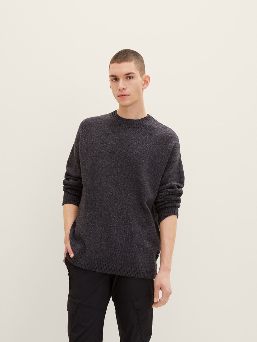 Tom Tailor Sweaters Online Sale - Mens Basic Knitted Grey