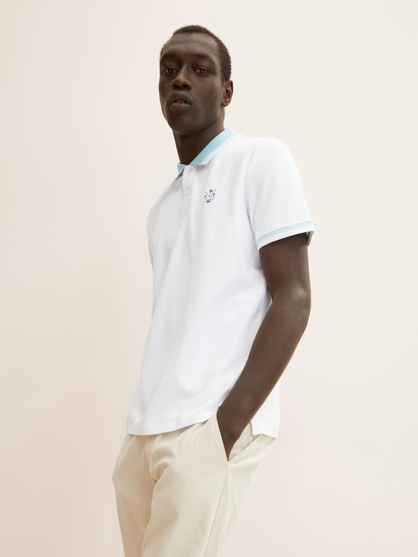 Buy Tom Tailor Polo Embroidery USA Online White Shirts Mens - With